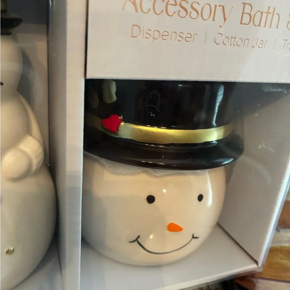 Snowman Bath accessories set